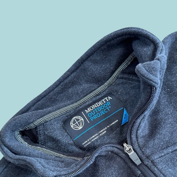 Mondetta Gray Zip-Up Utility Jacket – Women’s Size Medium - Picture 2 of 4